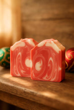 Load image into Gallery viewer, Candy Cane Lane Artisan Soap- Now Available!
