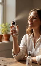 Load image into Gallery viewer, Lavender Hydrosol Floral Linen Spray 2oz