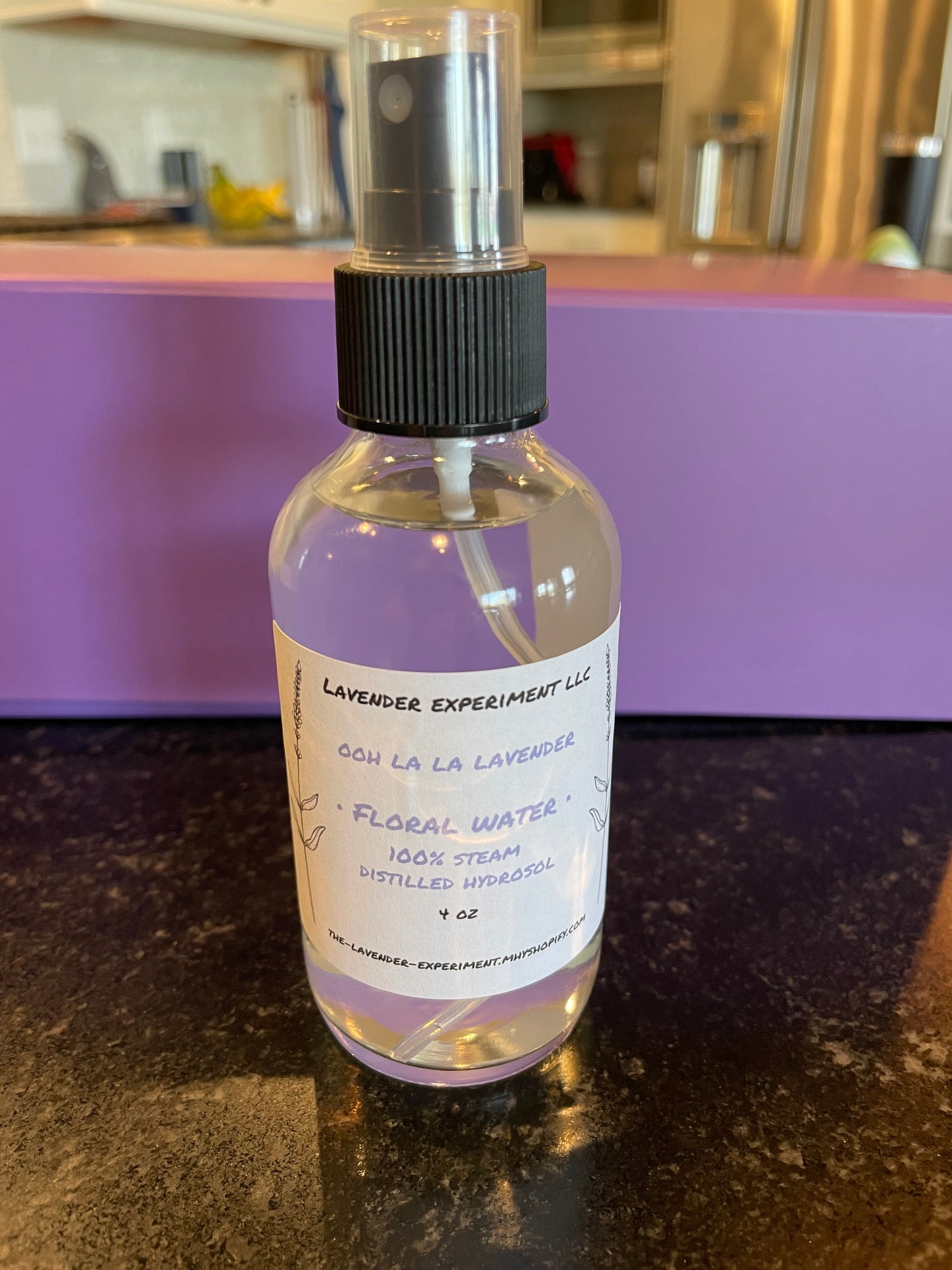 Lavender Hydrosol Floral Linen Spray 2oz