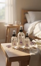 Load image into Gallery viewer, Lavender Hydrosol Floral Linen Spray 2oz
