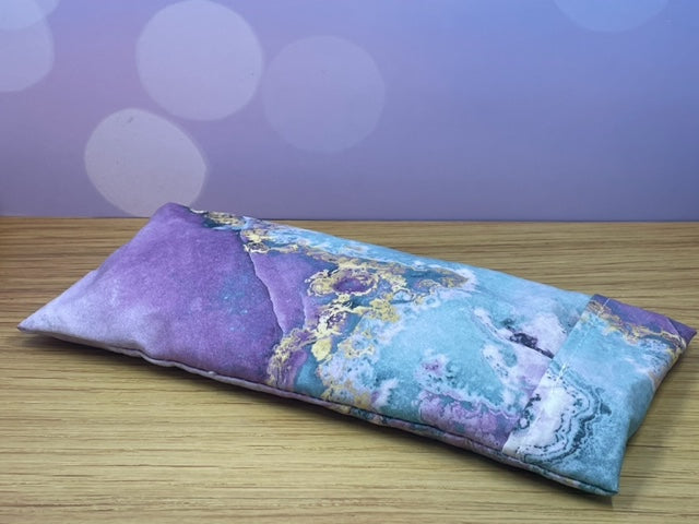 Aroma Therapy Lavender Scented Eye Pillow- Purple Marble Pattern